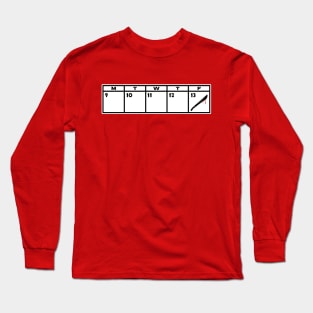 Friday the 13th Calendar Long Sleeve T-Shirt